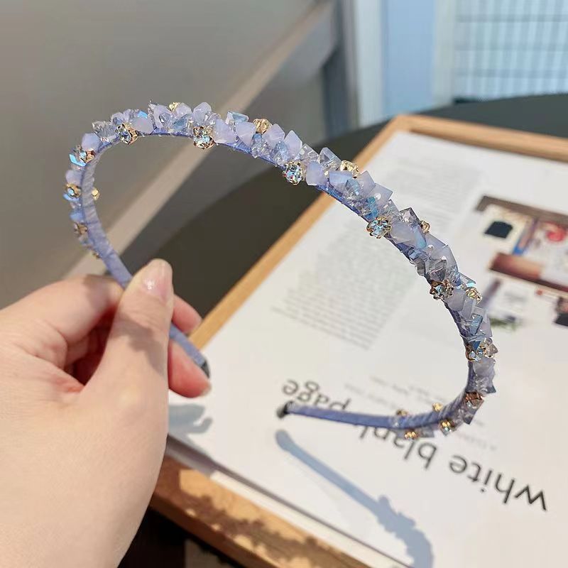 Wholesale Crushed Stone Diamond Crystal Hair Bands